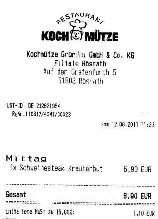 sshe Hffner Kochmtze Restaurant